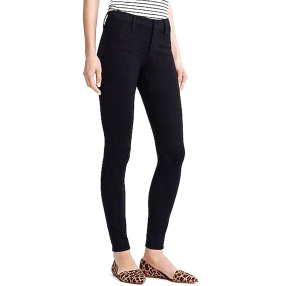 J. Crew The Gigi Pant in Black with Front Zipper, Women's Size 8 - Picture 1 of 8